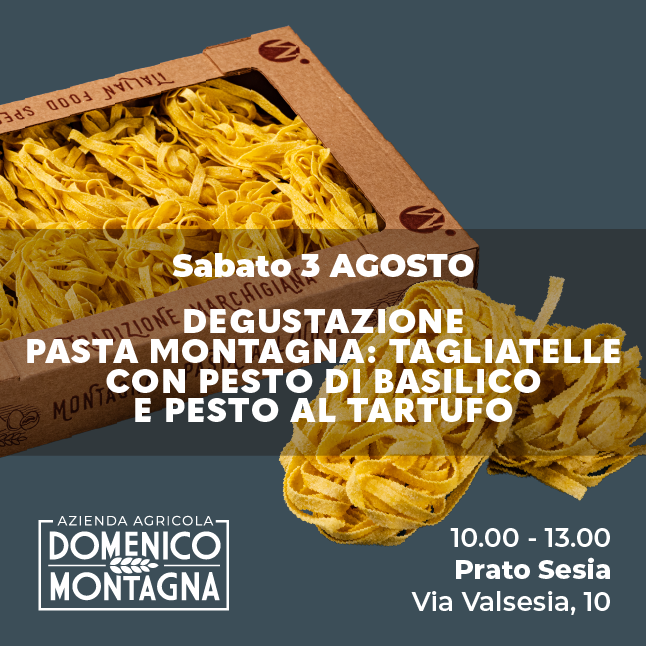 Degustazione pasta montagna